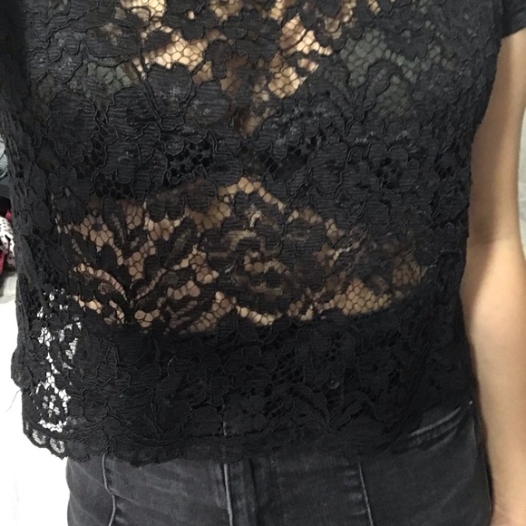 See through lace top - Picture 4 of 8